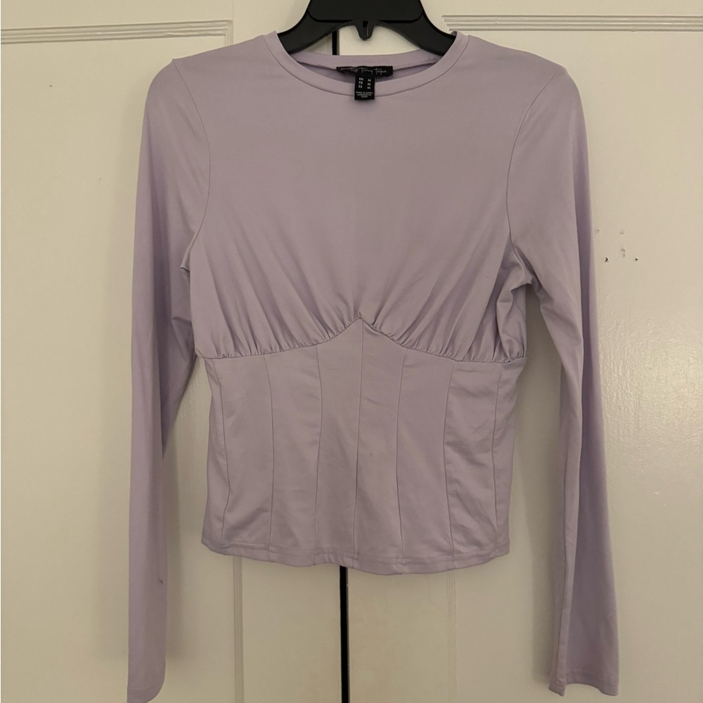 H&M Light Purple Long Sleeve Top